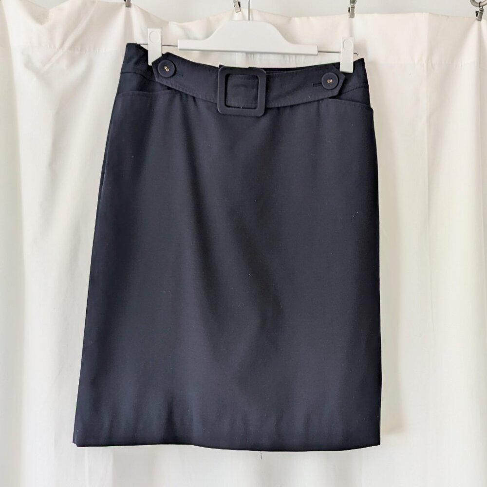 Talbots Navy Pencil Skirt